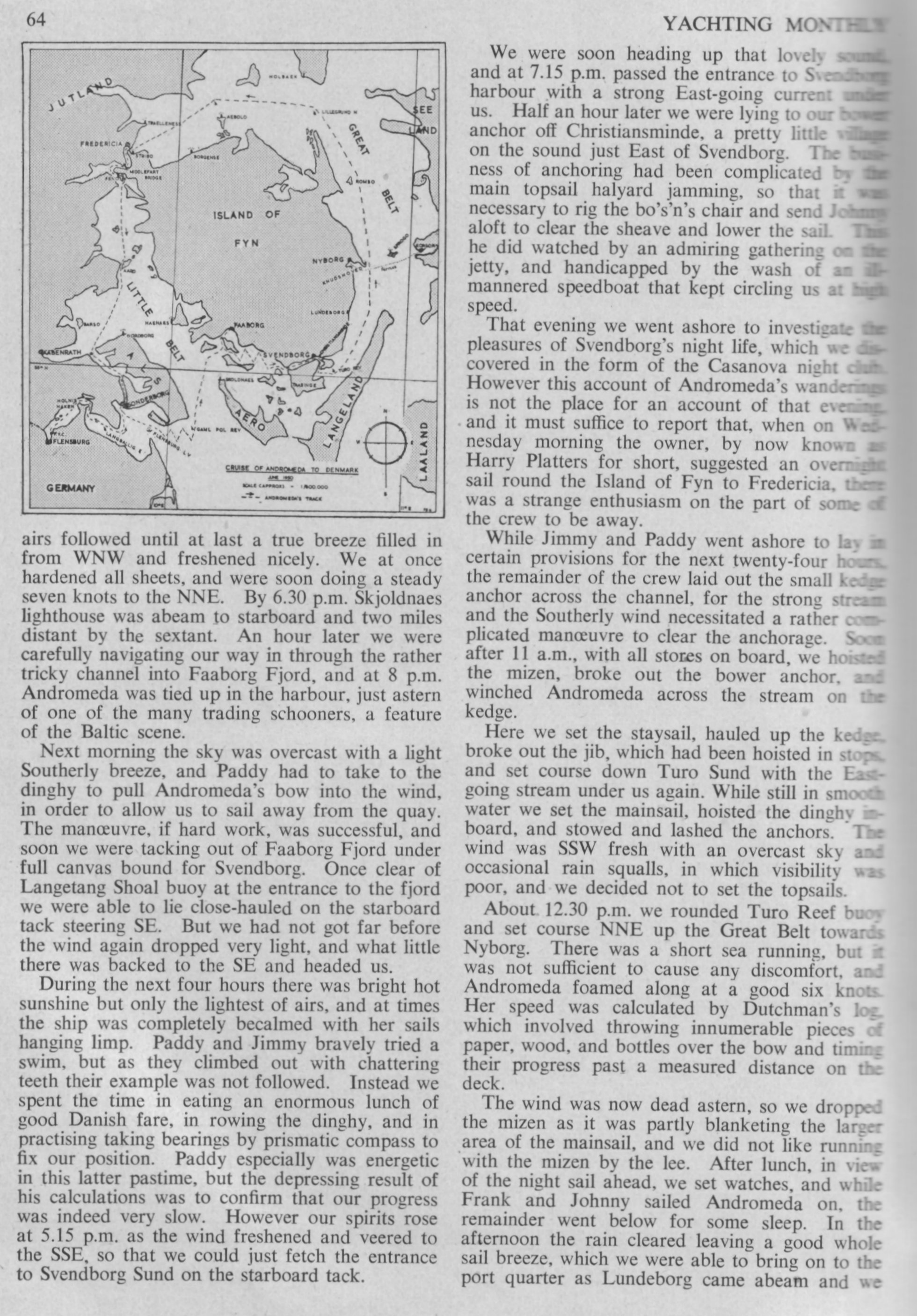 Yachting Monthly 1952 ANDROMEDAR 2