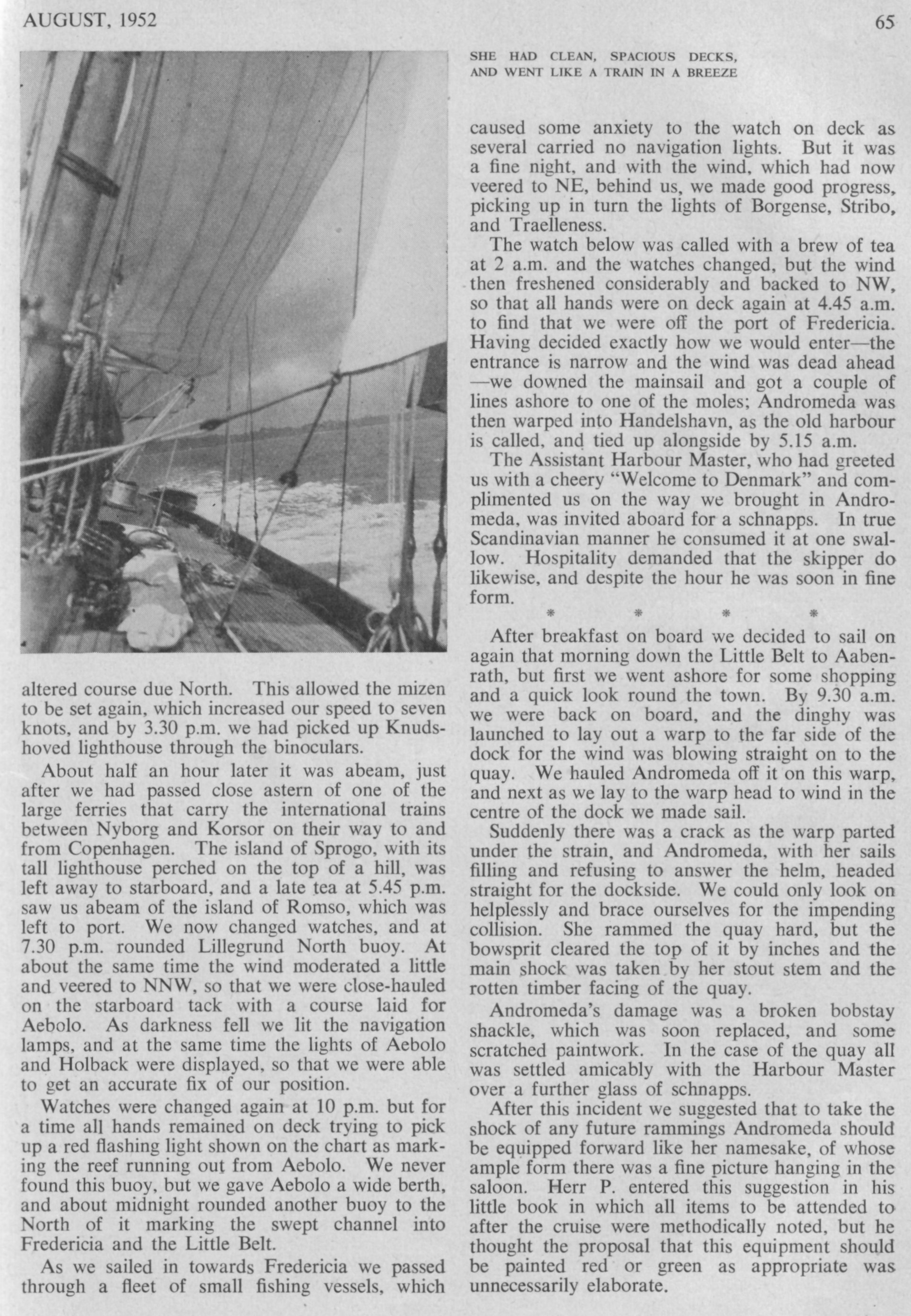 Yachting Monthly 1952 ANDROMEDAR 1