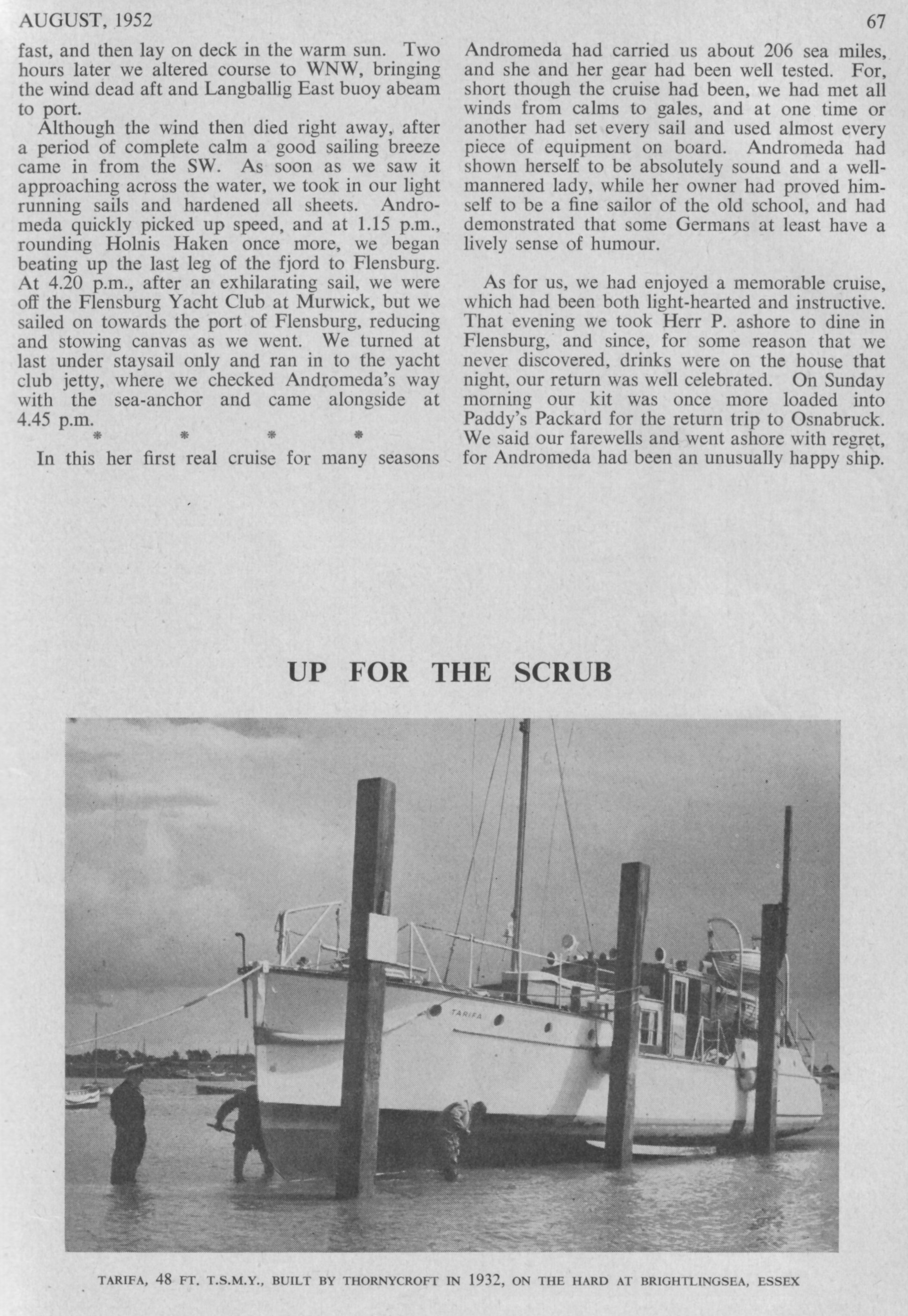 Yachting Monthly 1952 ANDROMEDAR 5